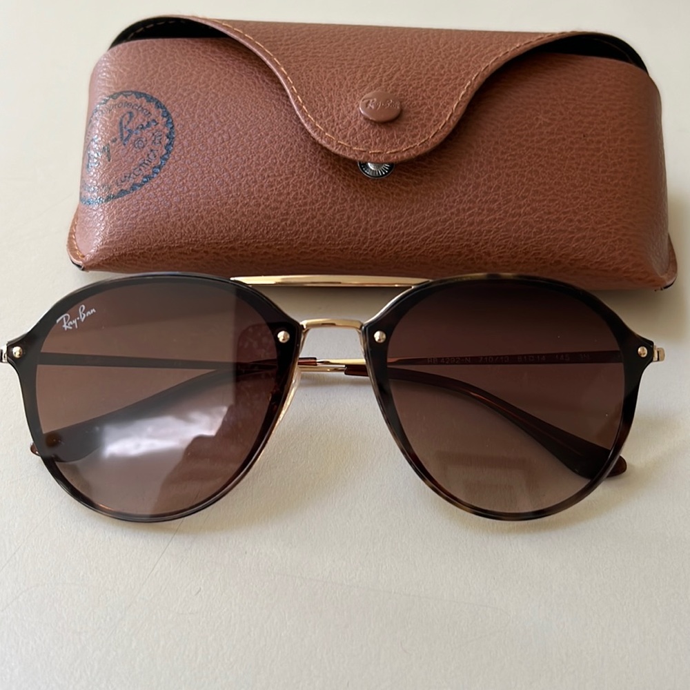 Authentic Ray-Ban Blaze Double Bridge Sunglasses.